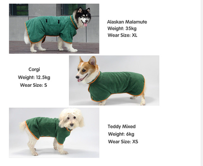 Super Absorbent Pet Bathrobe