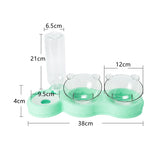 Pets Food Bowl With Water Fountain