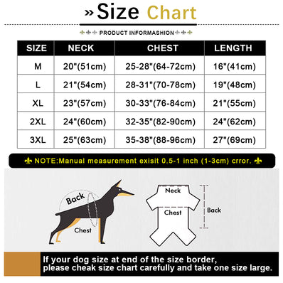 Waterproof Dog Vest Clothes Warm