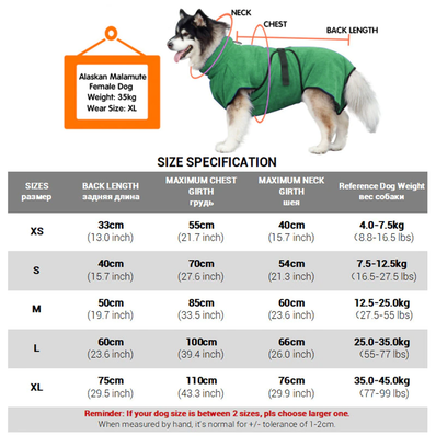 Super Absorbent Pet Bathrobe