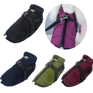 Large Pet Dog Jacket With Harness