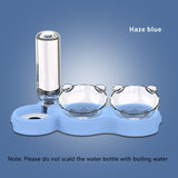 Pets Food Bowl With Water Fountain