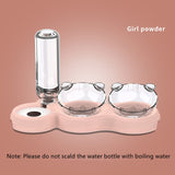 Pets Food Bowl With Water Fountain